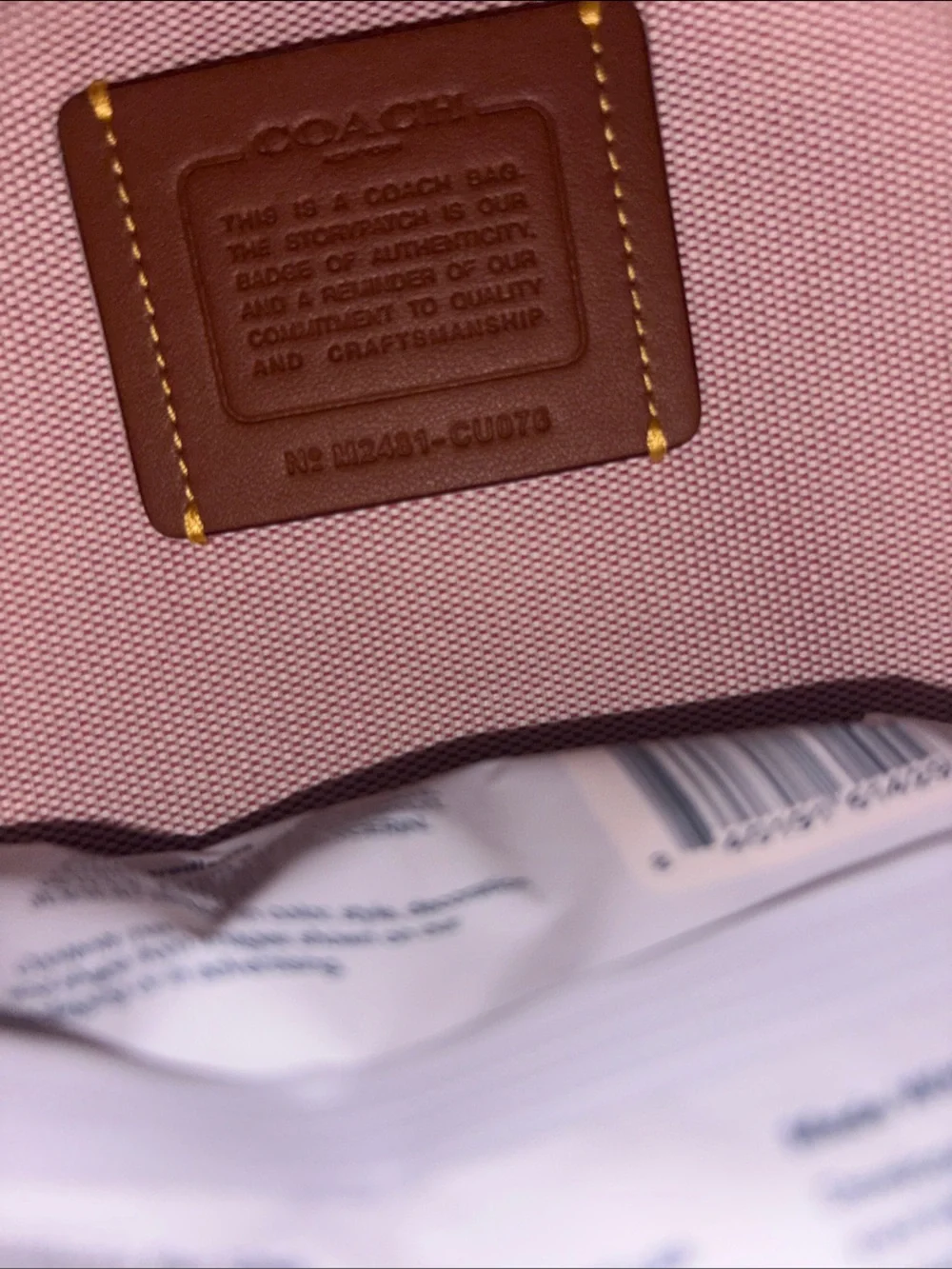 Coach Quilted Tabby Mini convertible Backpack - Picture 12 of 12